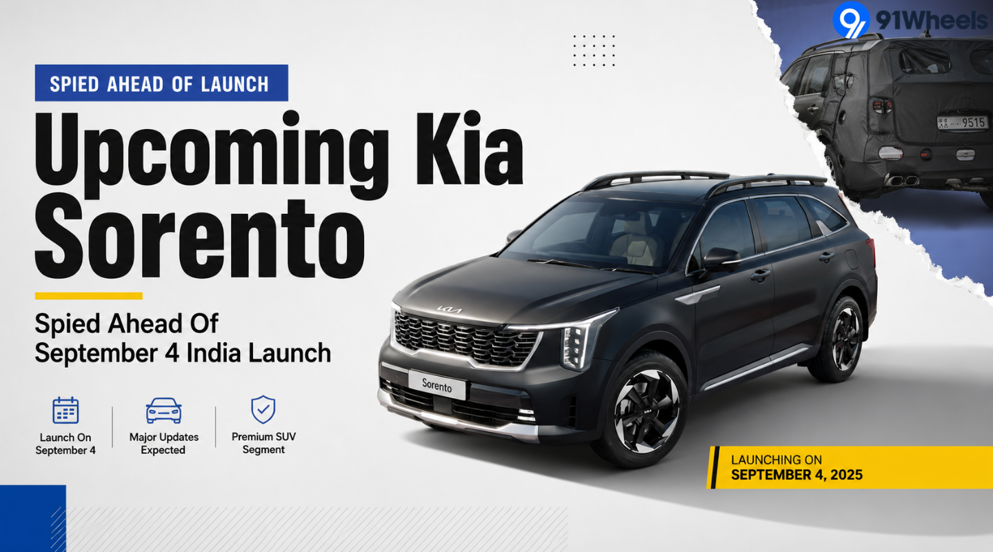 Upcoming Kia Sorento Spied Ahead Of September 4 India Launch